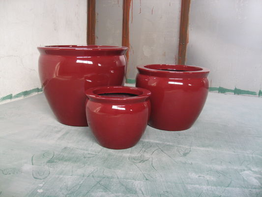 Pot de plantas de fibra de vidrio con variedad de tamaños Plantadores de flores de fibra de vidrio acabado mate personalizado