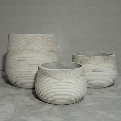 Jardín interior exterior GRC Planter Pots Durable y versátil para plantas de flores / verdes