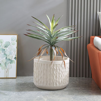 Impresionante exhibición de plantas con plantaciones de fibra de arcilla Duraderas y elegantes
