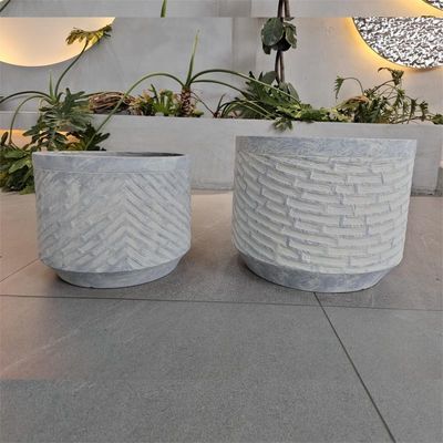 Planteador de arcilla de fibra de interior a medida Perfecto para hoteles Jardines y hogares Resistente a la helada