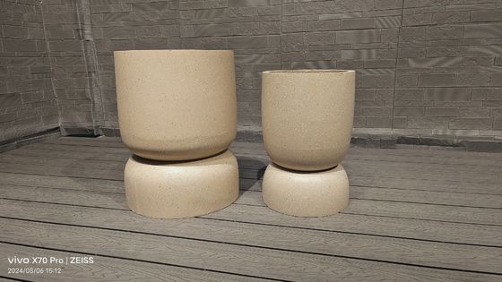 Planta de fibra de arcilla de estilo moderno D460*H70 ligera versátil para cualquier entorno