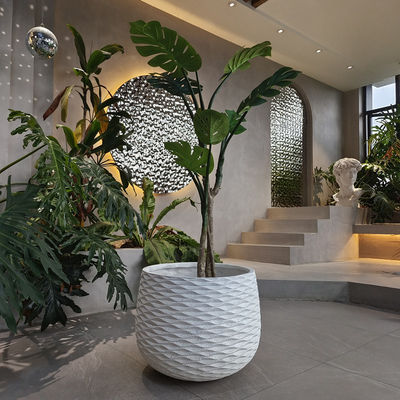 Plantas de arcilla de fibra resistentes al desgaste para espacios de oficina en la sala de estar