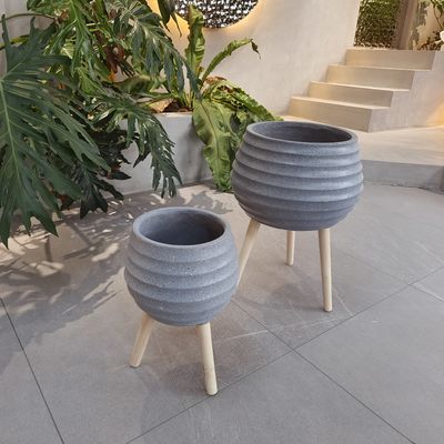 Plantas de arcilla de fibra de alta durabilidad para jardines resistentes al fuego