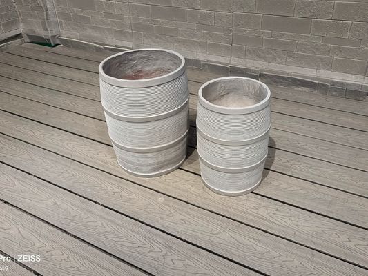 Planta de arcilla de fibra resistente al agua y al fuego Forma redonda