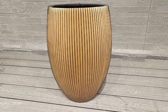 Decoración de interiores Planta de fibra de arcilla con superficie texturizada y carácter resistente a las heladas