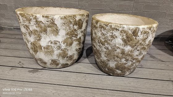 Planta de superficie de fibra de arcilla para decoración interior estilo moderno y diseño de superficie texturizada
