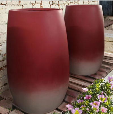 Vaso mayorista de macetas de flores altas Planteador Decoración para el hogar y el jardín Macetas de flores de hormigón para interiores y exteriores