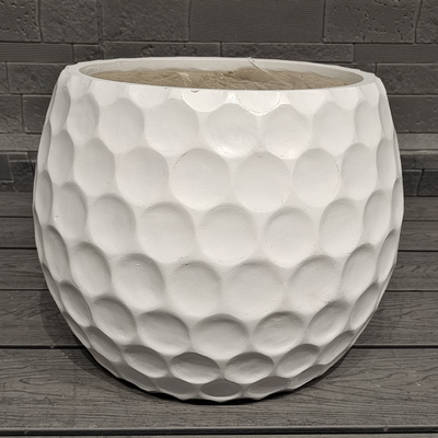 diseño de pelota de golf divertida deportiva - aspecto temático cónico plantación de arcilla de fibra esférica ligera duradera de bajo mantenimiento maceta de flores vacaciones Villa de oficina de decoración proyecto de jardín